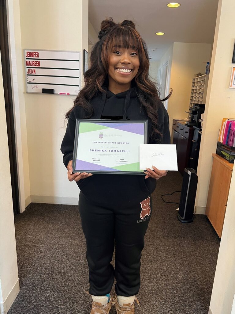 Shemika Caregiver of the Quarter